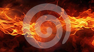 Widescreen Abstract Fire Background, abstract illustration