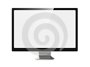 Widescreen Lcd Monitor on White.