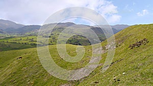 Looking, south from Latrigg, Lake District photo