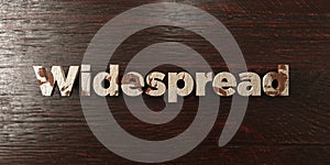 Widespread - grungy wooden headline on Maple - 3D rendered royalty free stock image