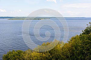 The widest place of the Volga River