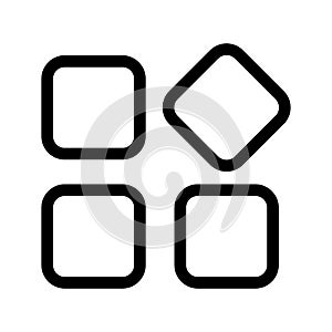 Widget Icon Vector Symbol Design Illustration