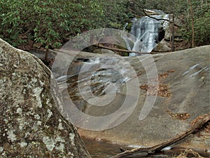 Widow`s Creek Falls at Stone Mountain State Park