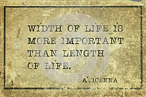 Width of life Avicenna