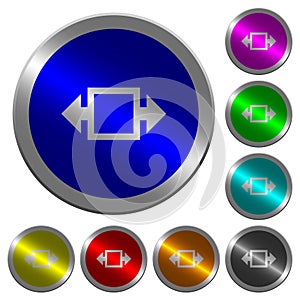 Width tool luminous coin-like round color buttons