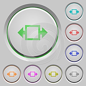 Width tool push buttons