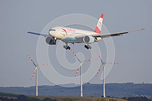 Boeing 777 with from Austrian