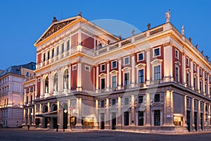 Wiener Musikverein at evening