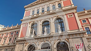 The Wiener Musikverein timelapse hyperlapse is a famous Vienna concert hall.