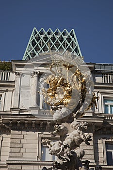 Wiener Pestsaule - Plague Memorial, Vienna, Austria