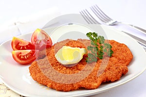 Wiener Schnitzel with lemon