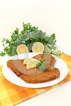 Wiener Schnitzel with lemon