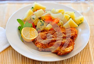 Wiener schnitzel photo