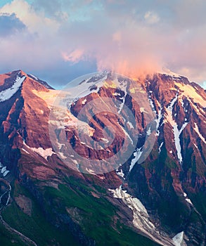 Wiesbachhorn Morning Mountains Colour Shift photo