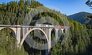 Wiesener viaduct neaby Davos, Switzerland