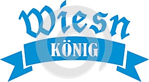 Wiesn king vector