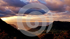 Wiew between the mountains