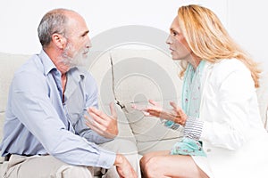 Wife accusing elderly husband