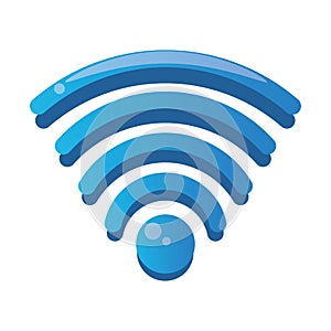 Wifi connection signal isolated icon