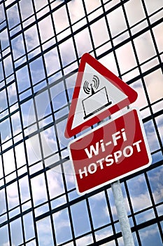 WiFi Hotspot sign photo