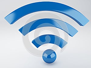 Wifi icon. 3d illustration