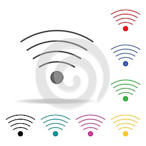 WIFI Icon. Elements in multi colored icons for mobile concept and web apps. Icons for website design and development, app developm