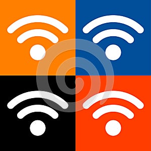 Wifi icon great for any use. Vector EPS10.