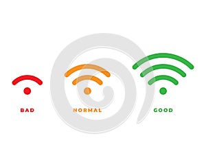 Wifi icon for interface design. Vector wlan access, wireless wifi hotspot signal sign, icon, symbol
