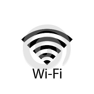 Wifi icon for interface device and internet. Symbol of wlan access, wireless wifi hotspot signal sign, icon.