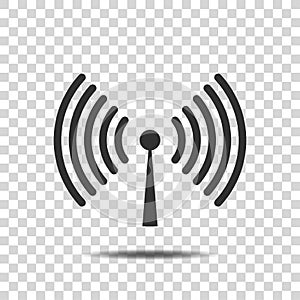 WIFI icon network Symbol Vector eps on Transparent Background