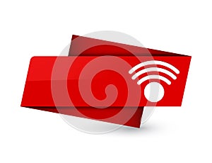 Wifi icon premium red tag sign