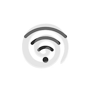 Wifi icon. Vector wlan access, wireless wifi hotspot signal sign, icon, symbol. Vector illustration isolated on white background