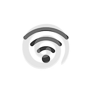 Wifi icon on white background