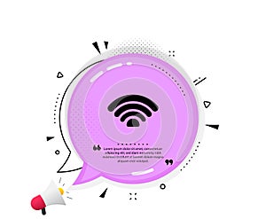 Wifi icon. Wi-fi internet sign. Vector