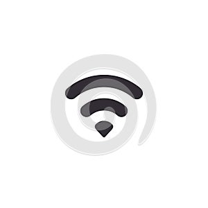 Wifi icon, wi-fi sign Vector isolated flat design illustration