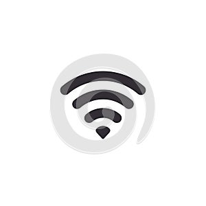 Wifi icon, wi-fi Wireless Vector isolated flat design illustration