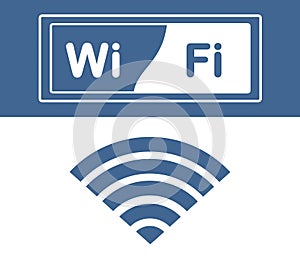 Wifi icon, wifi label, wifi word