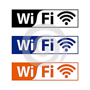 Wifi icons vector illustraion on white background