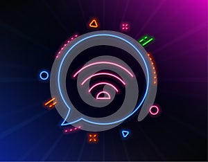 Wifi line icon. Wi-fi internet sign. Vector