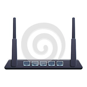 Wifi modem gateway icon, cartoon style
