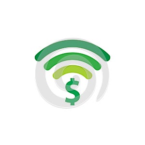 Wifi Money Logo Icon Design