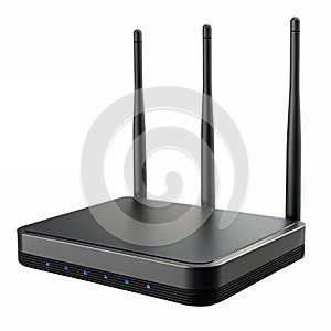 A WiFi router with antennas