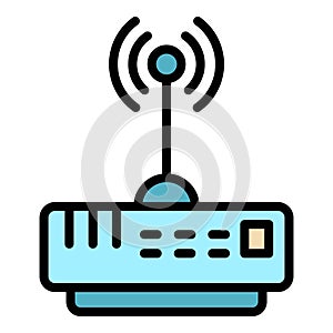Wifi router internet icon vector flat