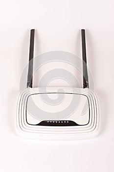 WiFi router isolated on the white background