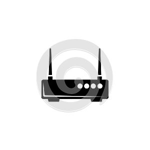 WiFi Router, Network Modem Flat Vector Icon