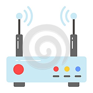 Wifi router vector design, editable icon of wireless modem