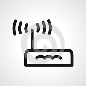 Wifi Router line icon. wifi Router linear outline icon