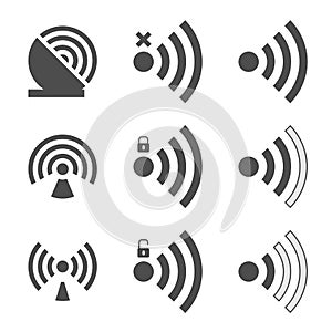 Wifi set icon photo