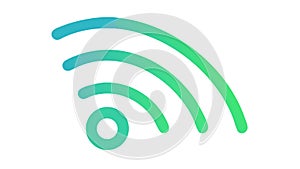 Wifi signal connectivity icon, wireless network, internet, vector design Generative AI