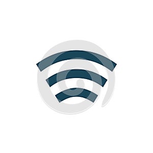 Wifi signal of full strength connection icon. Simple element illustration. Wifi signal of full strength connection symbol design.